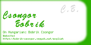 csongor bobrik business card